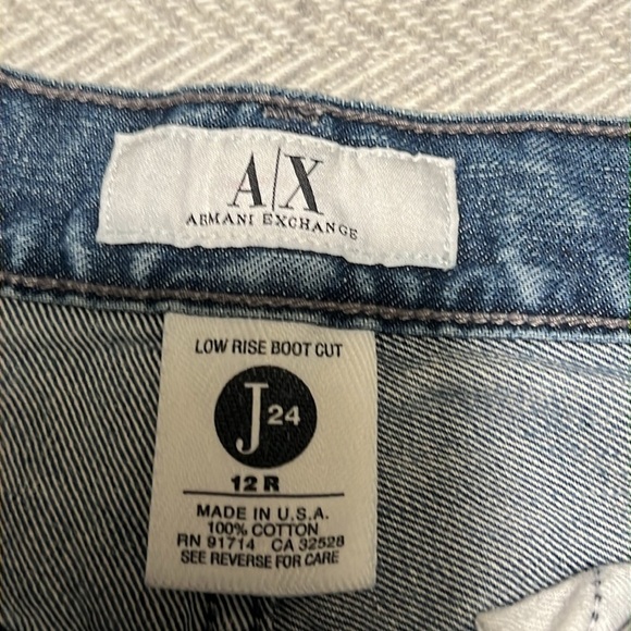 Armani Exchange Light Blue Jean Shorts.  Size 12 - Picture 11 of 12